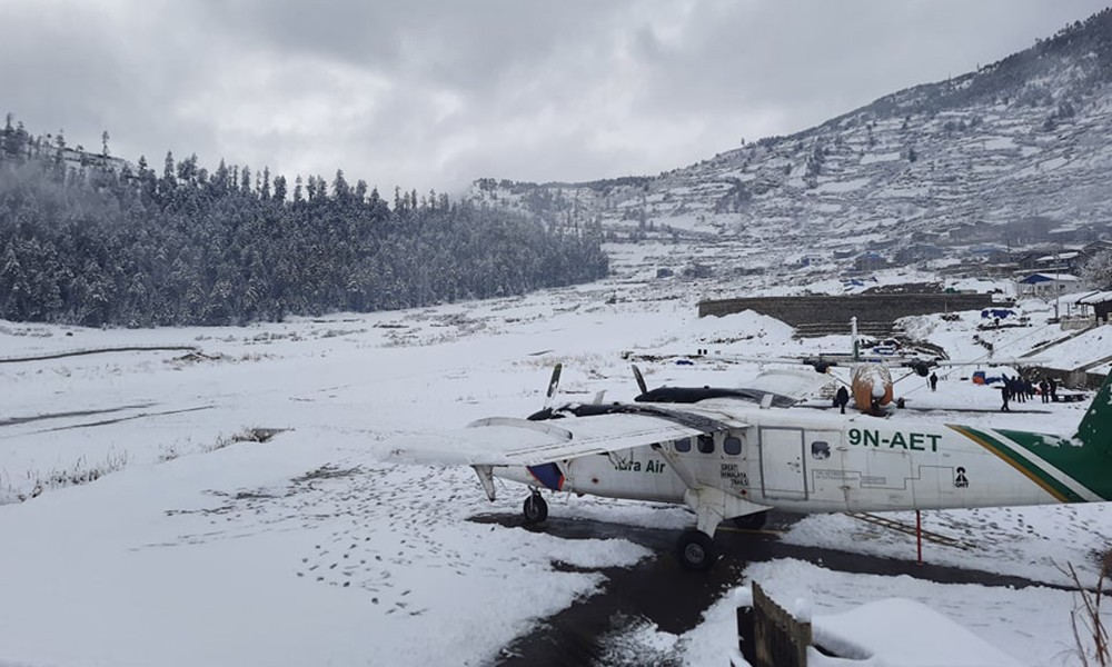 प्रतिकूल मौसमका कारण हवाई उडान प्रभावित