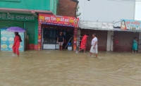 धनगढीमा अविरल वर्षाले जनजीवन प्रभावित, विद्यालयहरू बन्द