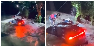 विष्णुमती खोलामा कारसहित बगएकी महिला सकुशल उद्धार