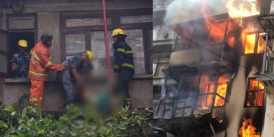 मखनटोलमा ग्यास चुहिएर आगलागी हुँदा एक जना महिलाको मृत्यु