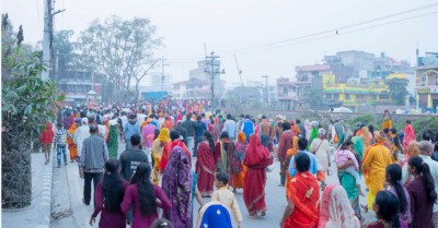 मध्यमा परिक्रमा पथभित्र आज होली मनाइँदै