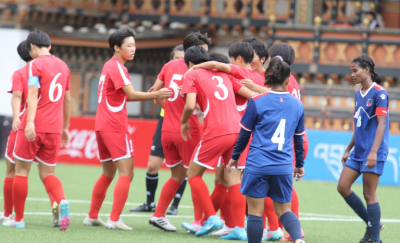 नेपाल उत्तर कोरियासँग  ११-० ले पराजित