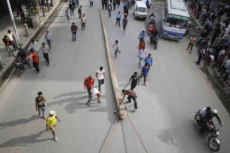 इन्द्रजात्राको लिङ्गो पु¥याइयो भोटाहिटी